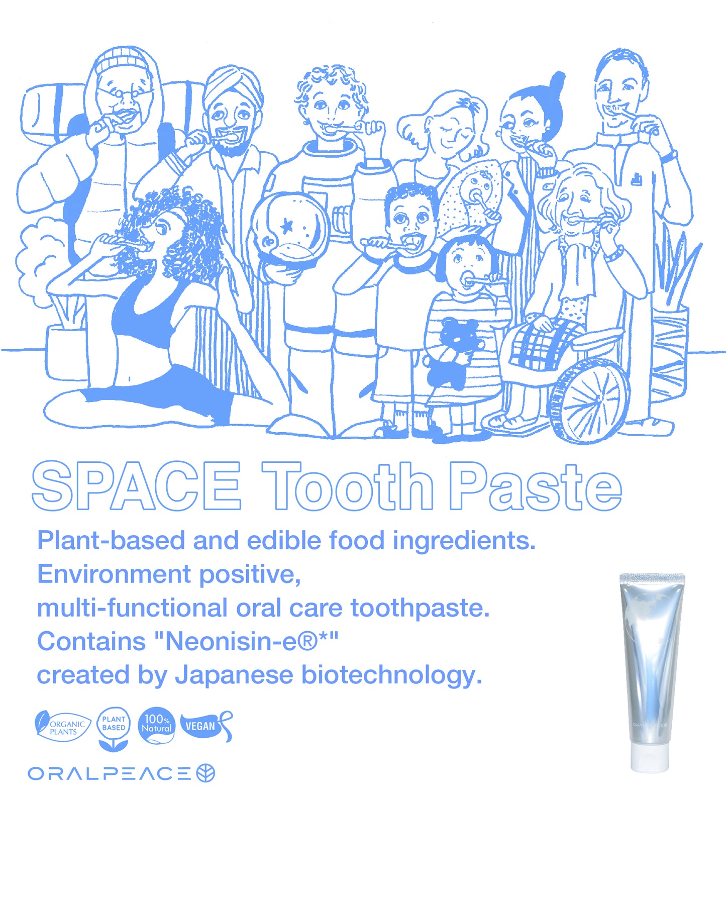 SPACE Toothpaste ORALPEACE 80g